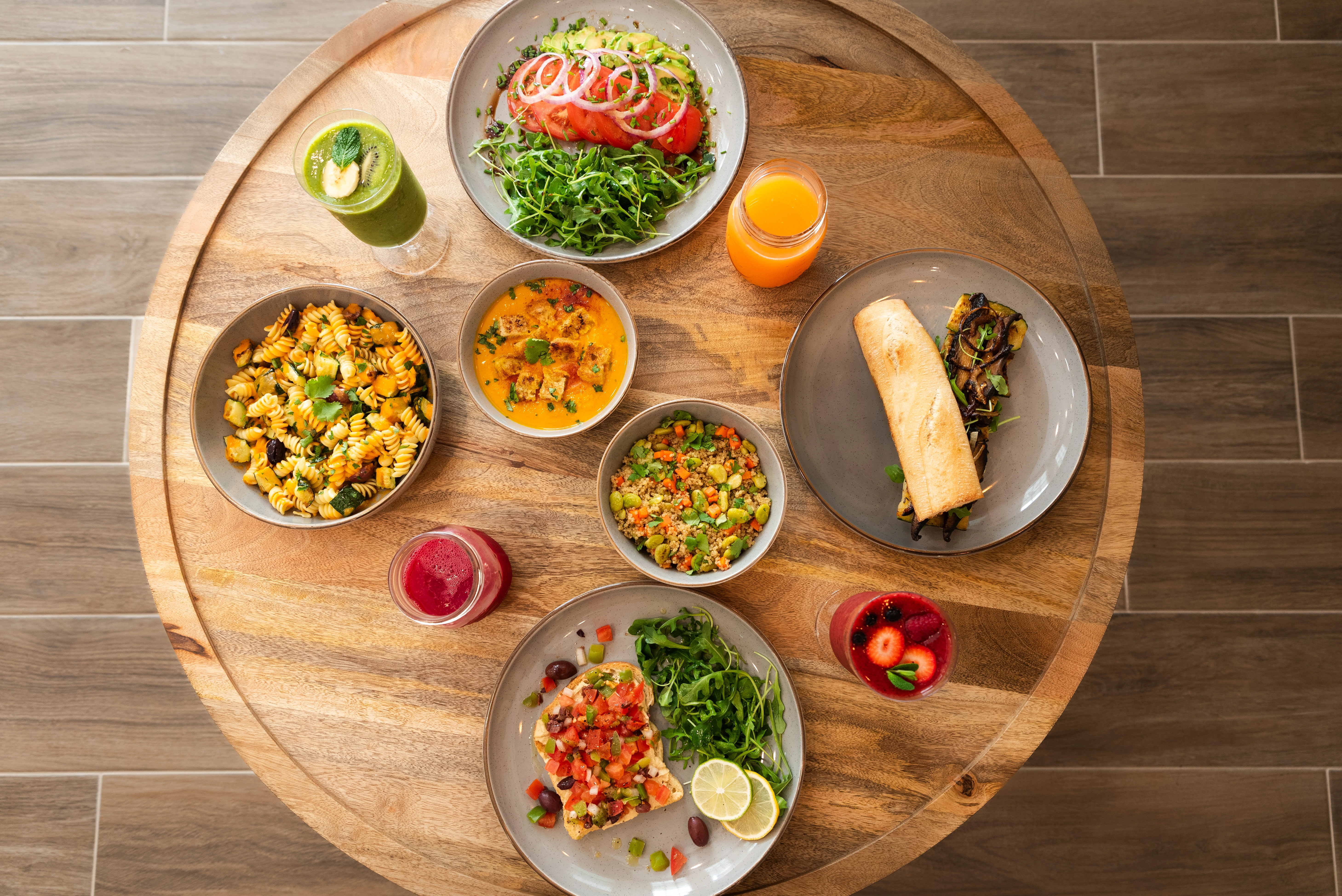 Interior scene at The Good Way Café inside Magnolia Wellness Center showing a welcoming community setting